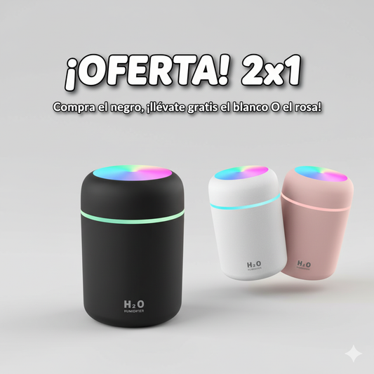 Humidificador LED Colores 2x1 OFERTA